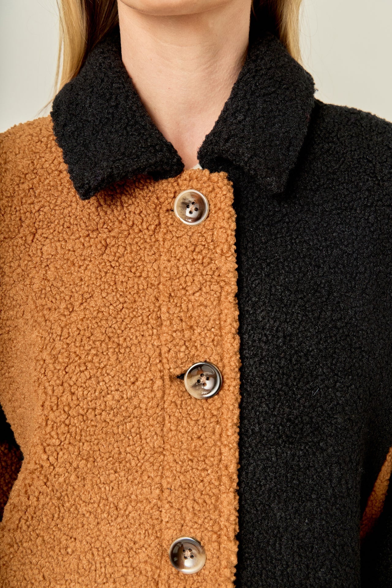 ENGLISH FACTORY - Oversize Teddy Check Jacket - OUTERWEAR available at Objectrare