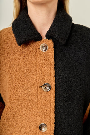 ENGLISH FACTORY - Oversize Teddy Check Jacket - OUTERWEAR available at Objectrare