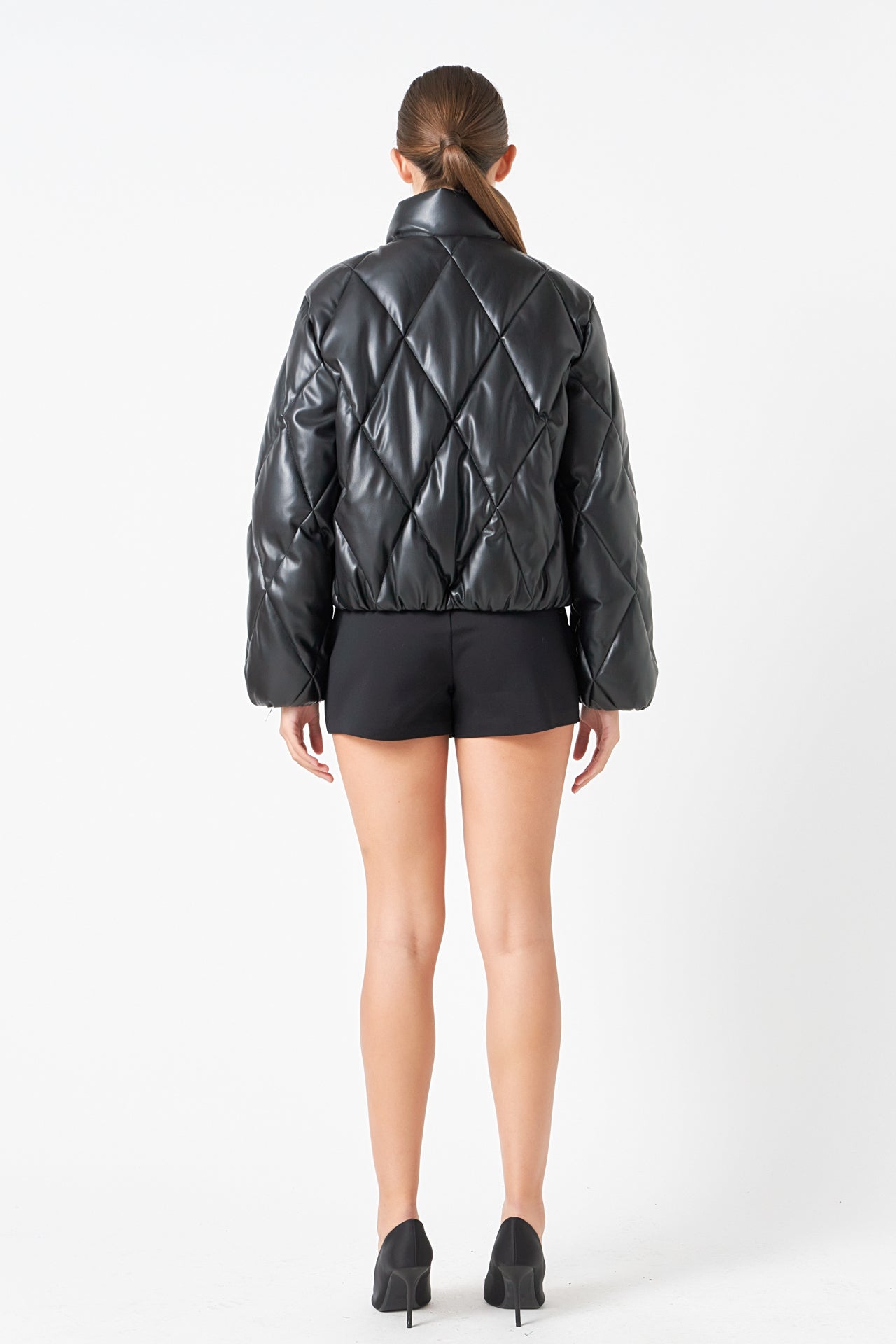 ENDLESS ROSE - Quilted PU Bomber - JACKETS available at Objectrare