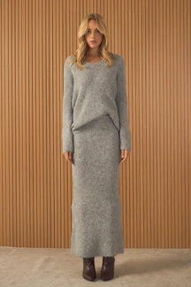 ENDLESS ROSE - Furry V Neck Sweater - SWEATERS & KNITS available at Objectrare