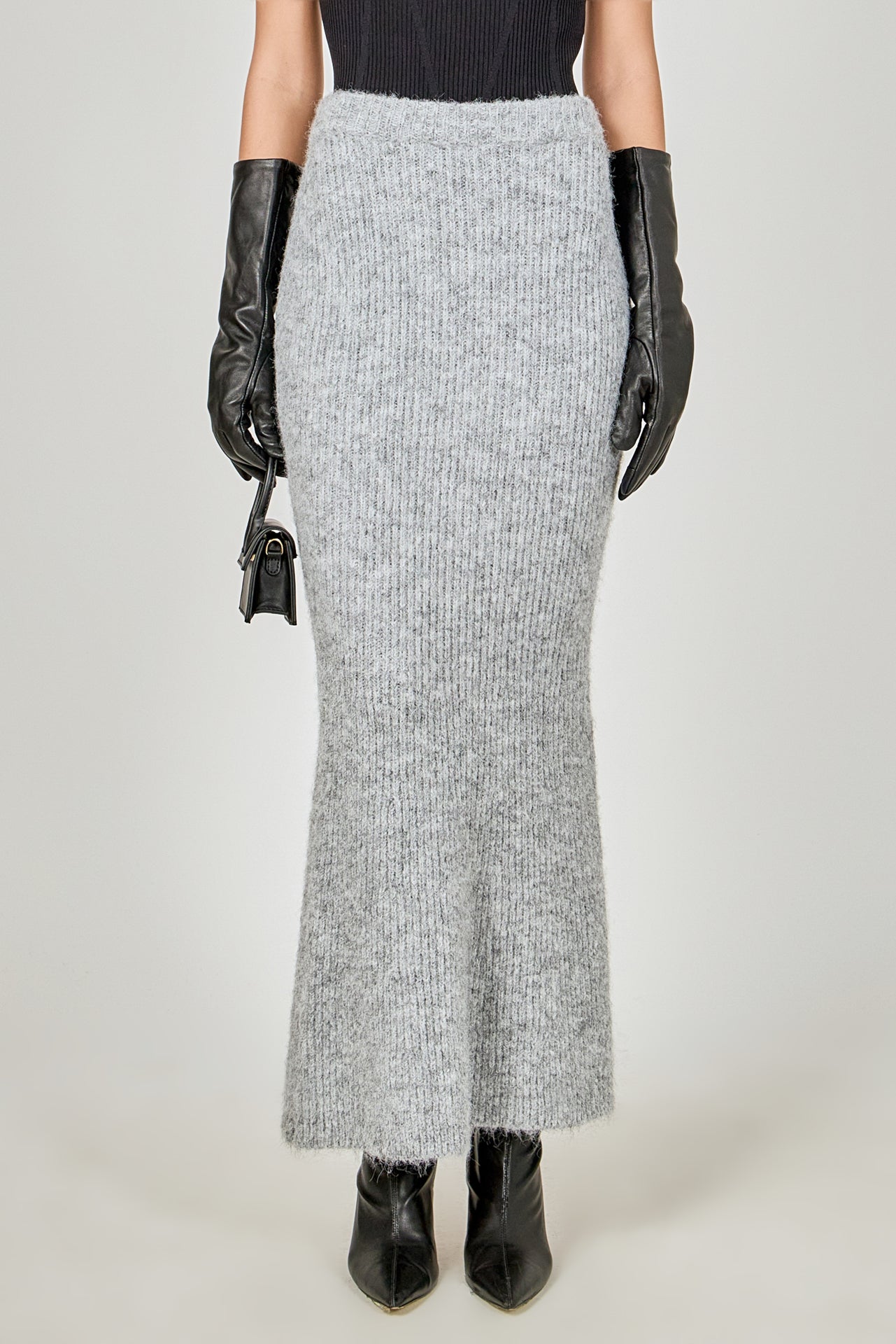 ENDLESS ROSE - Fuzzy Mermaid Maxi Skirt - SKIRTS available at Objectrare