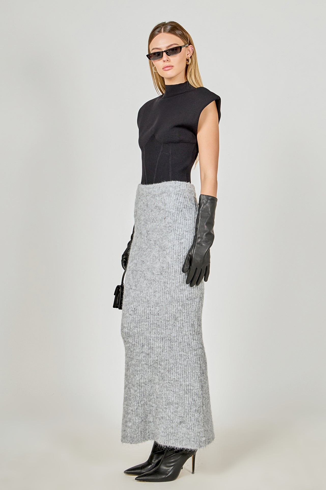 ENDLESS ROSE - Fuzzy Mermaid Maxi Skirt - SKIRTS available at Objectrare