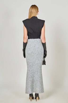 ENDLESS ROSE - Fuzzy Mermaid Maxi Skirt - SKIRTS available at Objectrare