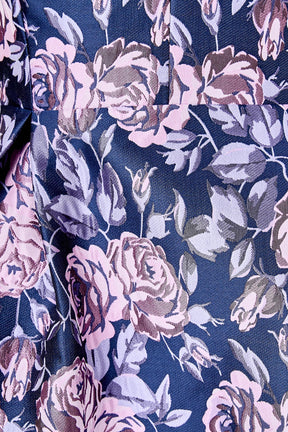 ENDLESS ROSE - Floral Jacquard Sweetheart Neckline Mini Dress - DRESSES available at Objectrare