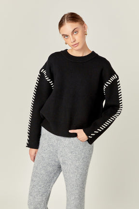 ENGLISH FACTORY - Blend Sweater Jogger Pants - PANTS available at Objectrare
