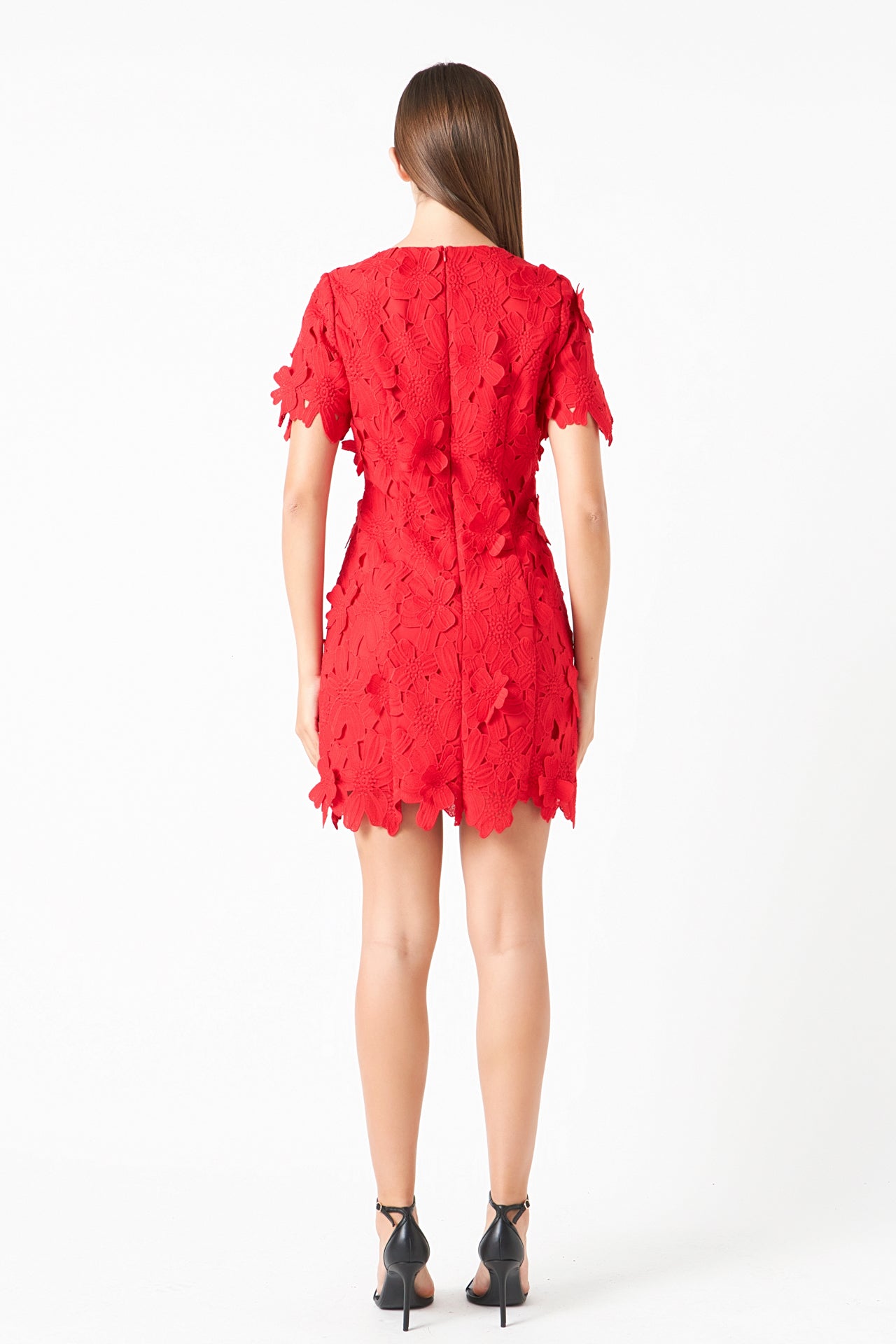 ENDLESS ROSE - Endless Rose - Cotton Floral Lace Mini Dress - DRESSES available at Objectrare