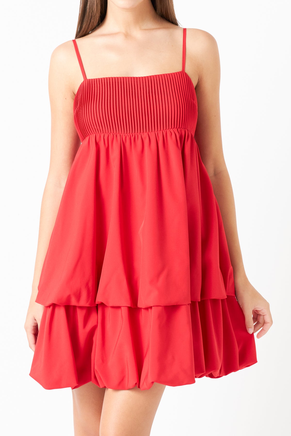 ENDLESS ROSE - Double Blouson Mini Dress - DRESSES available at Objectrare