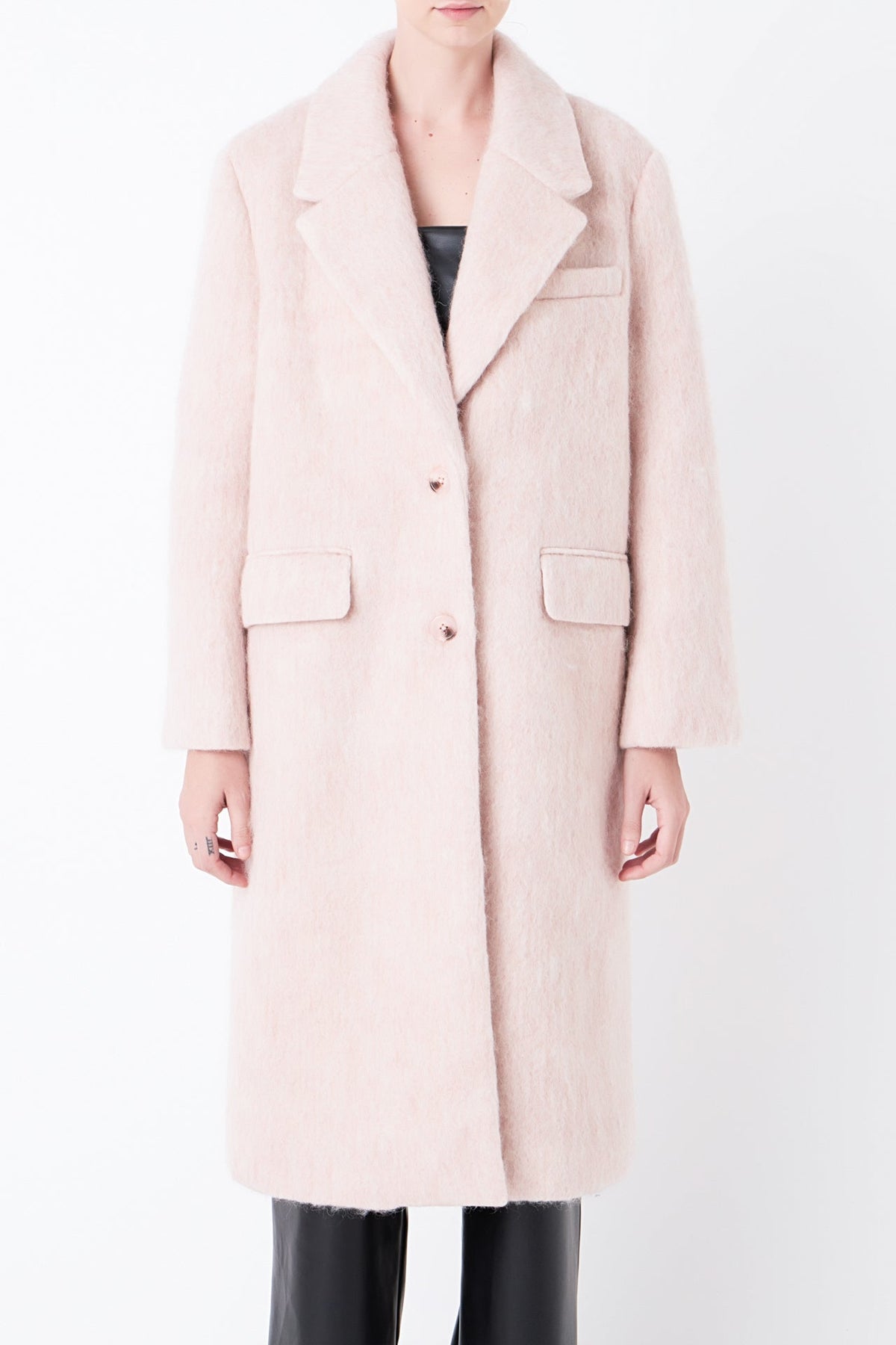 GREY LAB - Oversize Single-breasted Long Coat - COATS available at Objectrare
