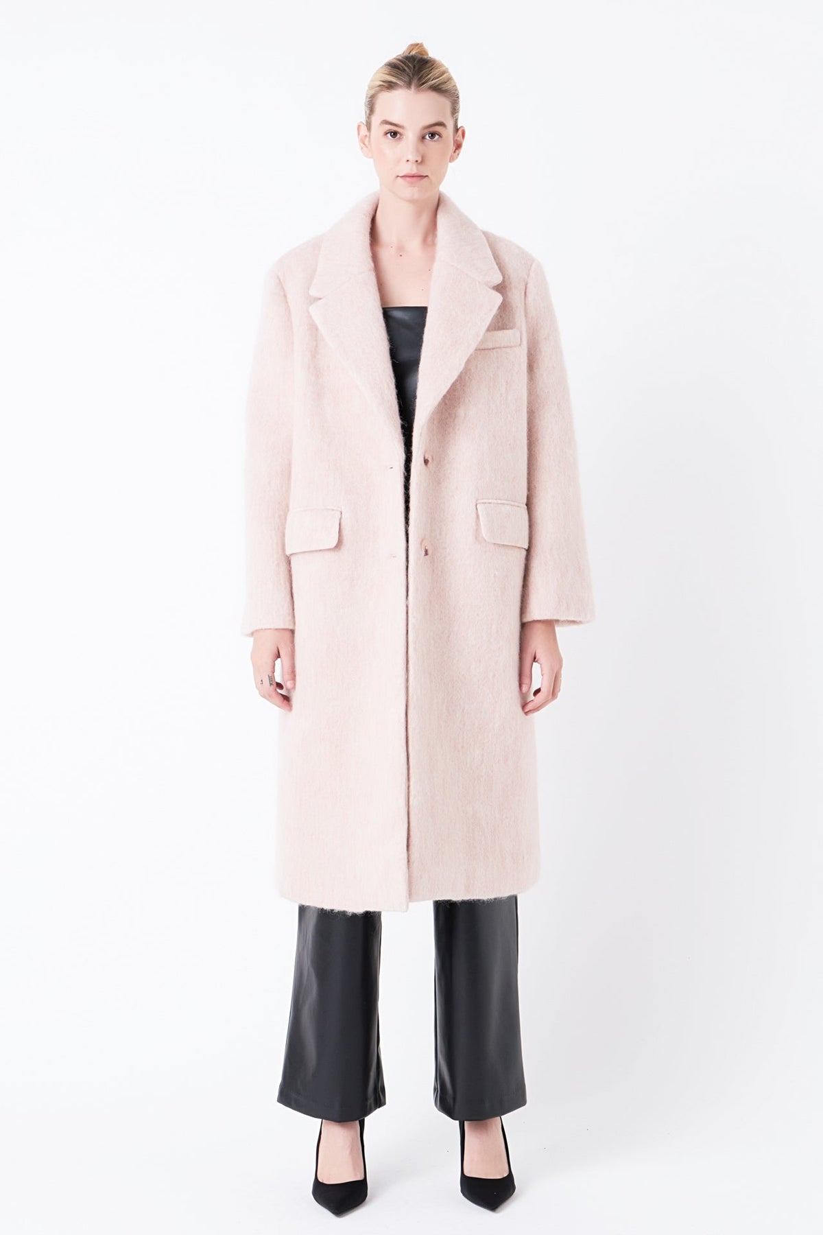 GREY LAB - Oversize Single-breasted Long Coat - COATS available at Objectrare