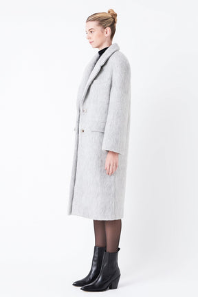 GREY LAB - Oversize Single-breasted Long Coat - COATS available at Objectrare