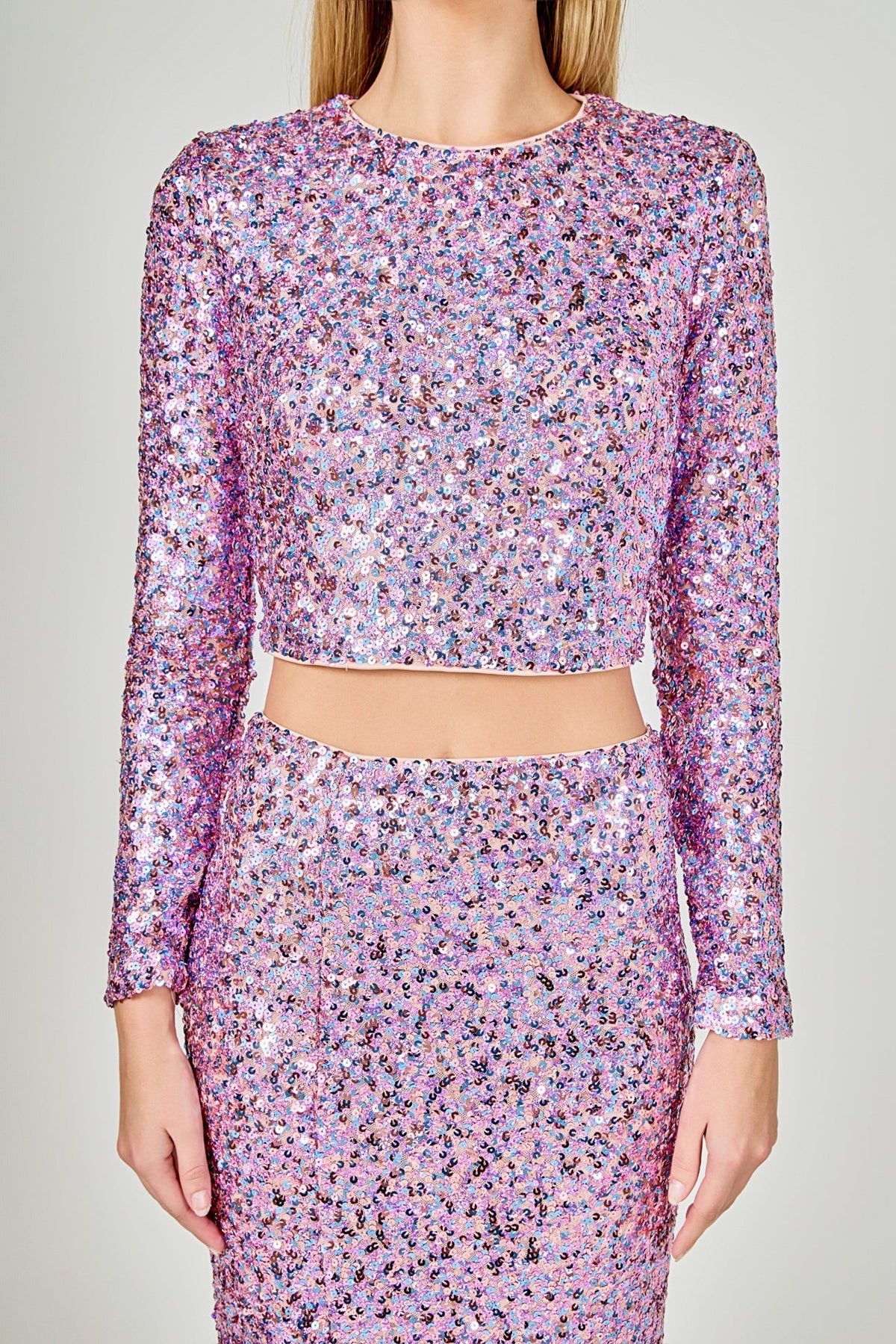 ENDLESS ROSE - Sequined Open Back Top - TOPS available at Objectrare