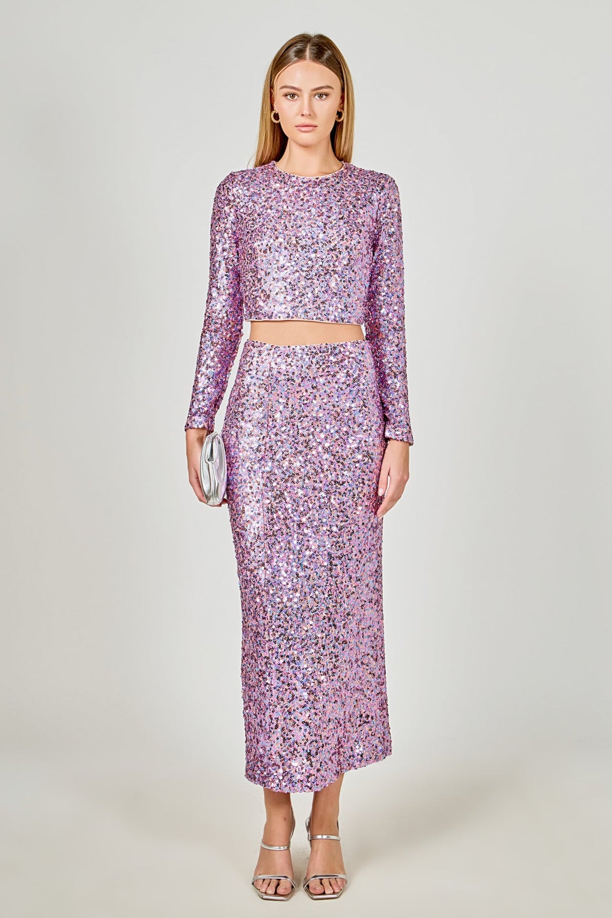 ENDLESS ROSE - Sequined Open Back Top - TOPS available at Objectrare