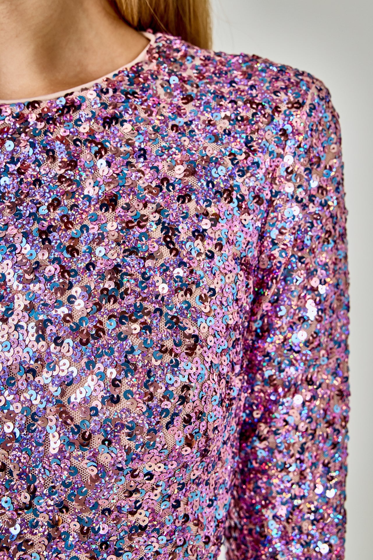 ENDLESS ROSE - Sequined Open Back Top - TOPS available at Objectrare