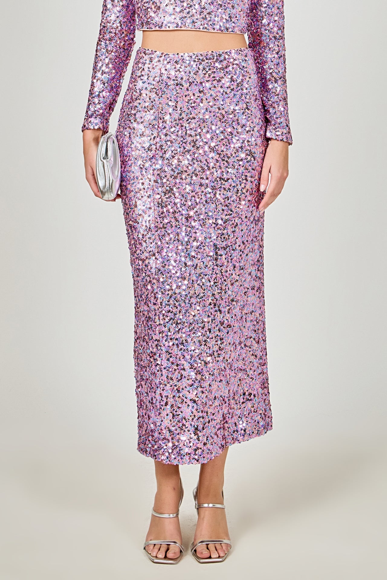 ENDLESS ROSE - Sequins Maxi Skirt - SKIRTS available at Objectrare