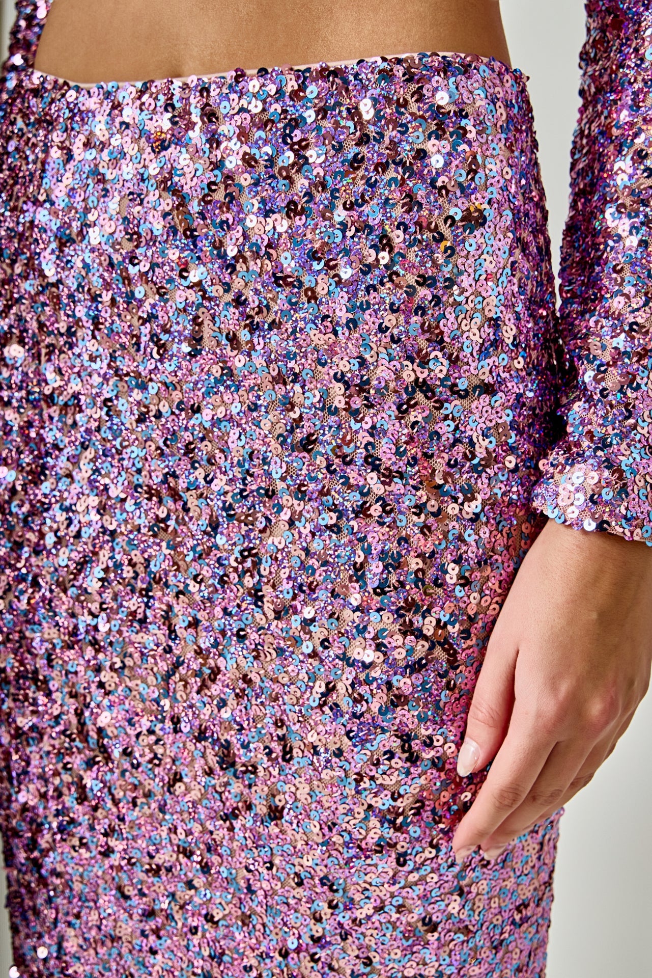 ENDLESS ROSE - Sequins Maxi Skirt - SKIRTS available at Objectrare