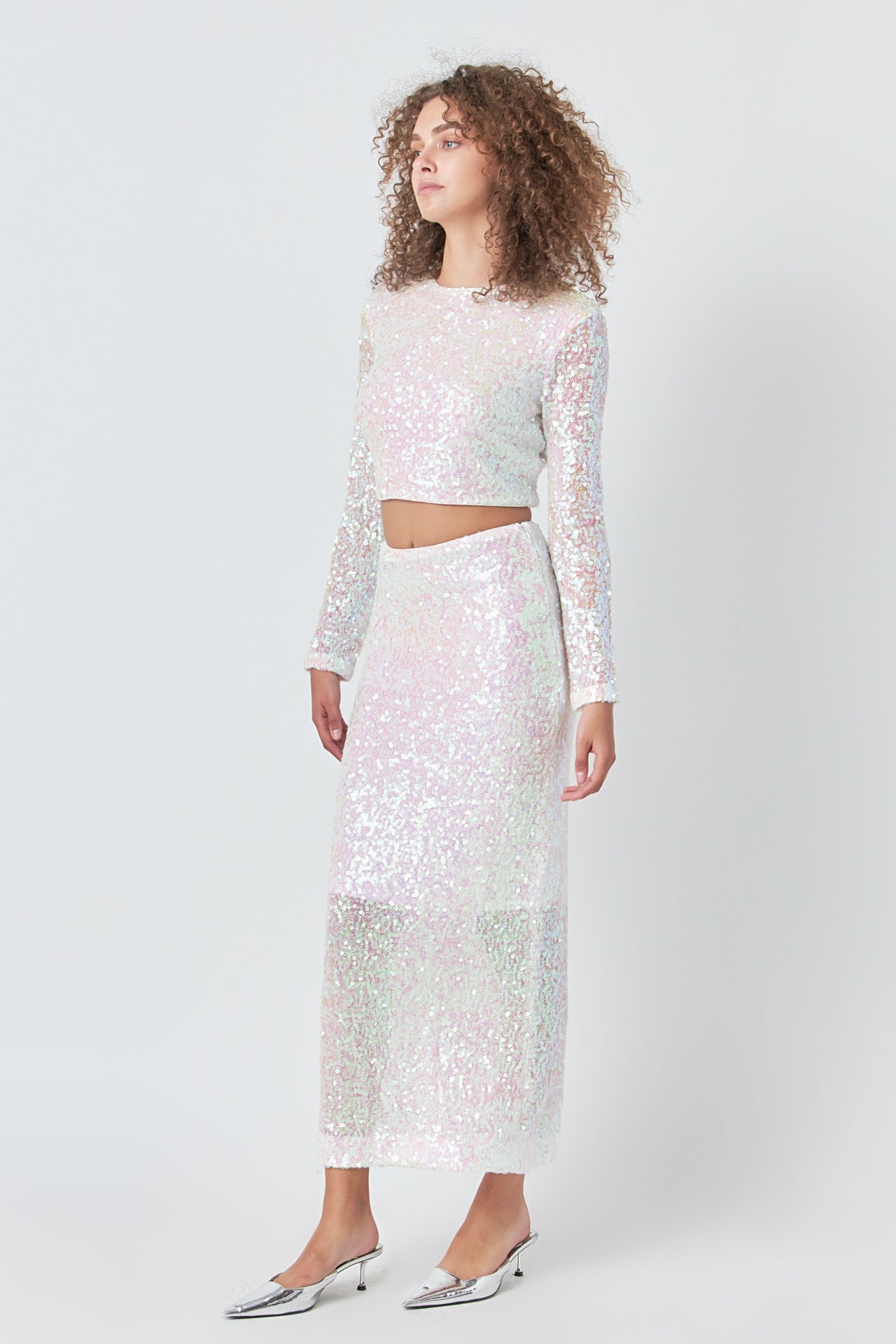 ENDLESS ROSE - Endless Rose - Sequins Maxi Skirt - SKIRTS available at Objectrare