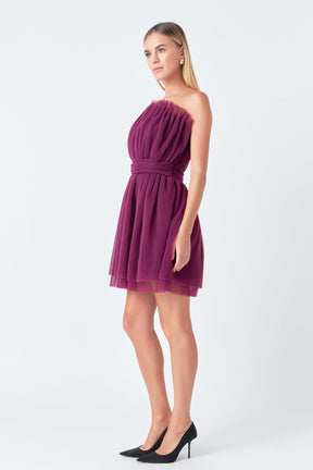 ENDLESS ROSE - Strapless Mini Tulle Dress - DRESSES available at Objectrare