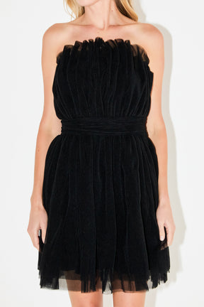 ENDLESS ROSE - Strapless Mini Tulle Dress - DRESSES available at Objectrare