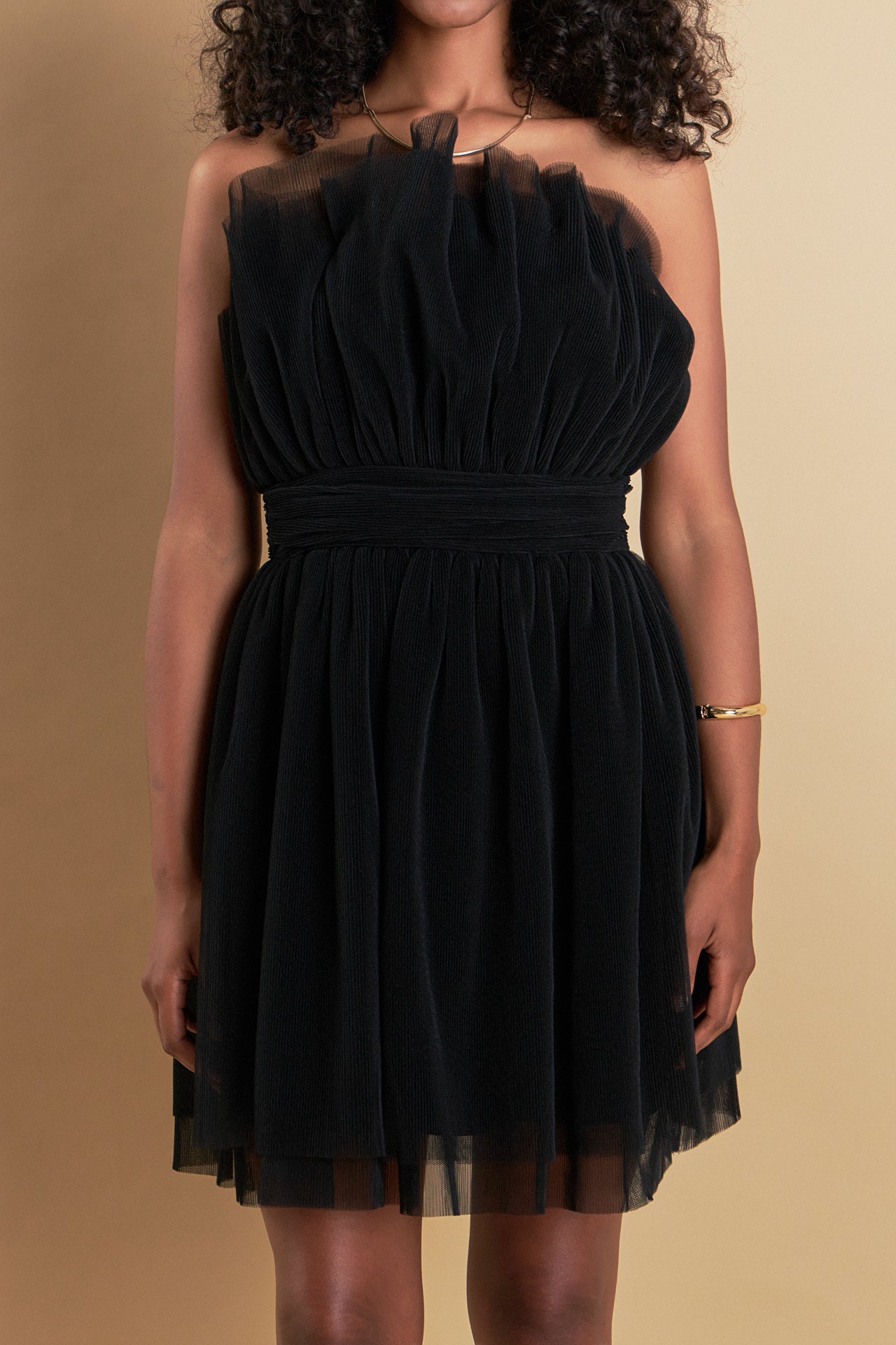 ENDLESS ROSE - Strapless Mini Tulle Dress - DRESSES available at Objectrare