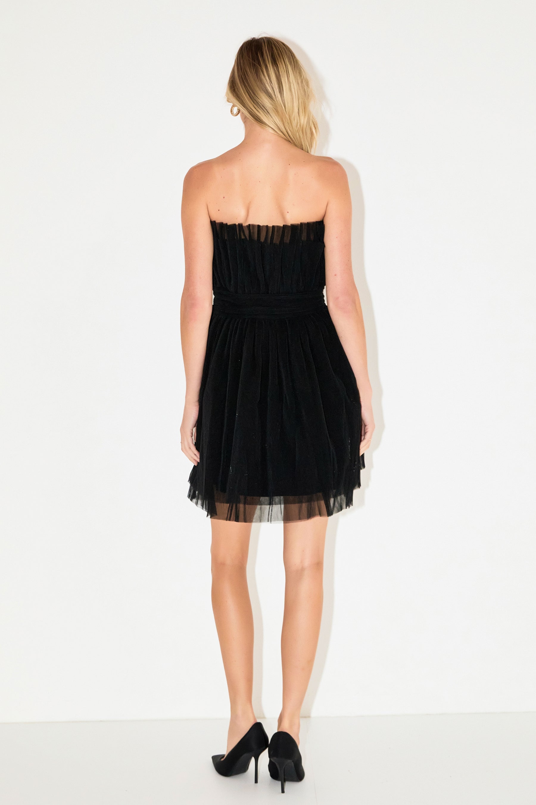 ENDLESS ROSE - Strapless Mini Tulle Dress - DRESSES available at Objectrare