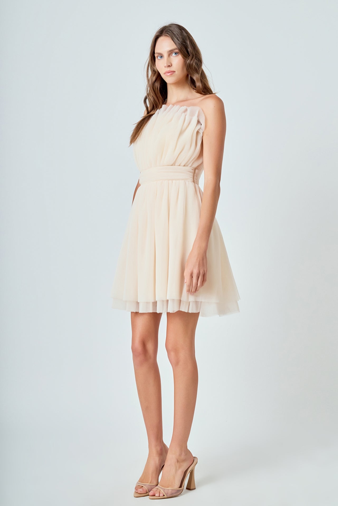 ENDLESS ROSE - Strapless Mini Tulle Dress - DRESSES available at Objectrare