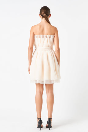 ENDLESS ROSE - Endless Rose - Strapless Mini Tulle Dress - DRESSES available at Objectrare