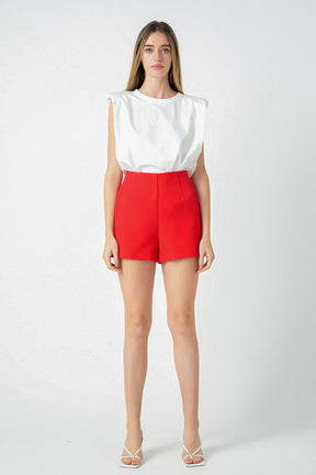 ENDLESS ROSE - Endless Rose - Super High Waisted Shorts - SHORTS available at Objectrare