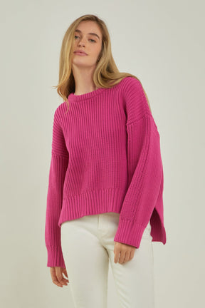 ENGLISH FACTORY - Oversize Ribbed Sweater - SWEATERS & KNITS available at Objectrare