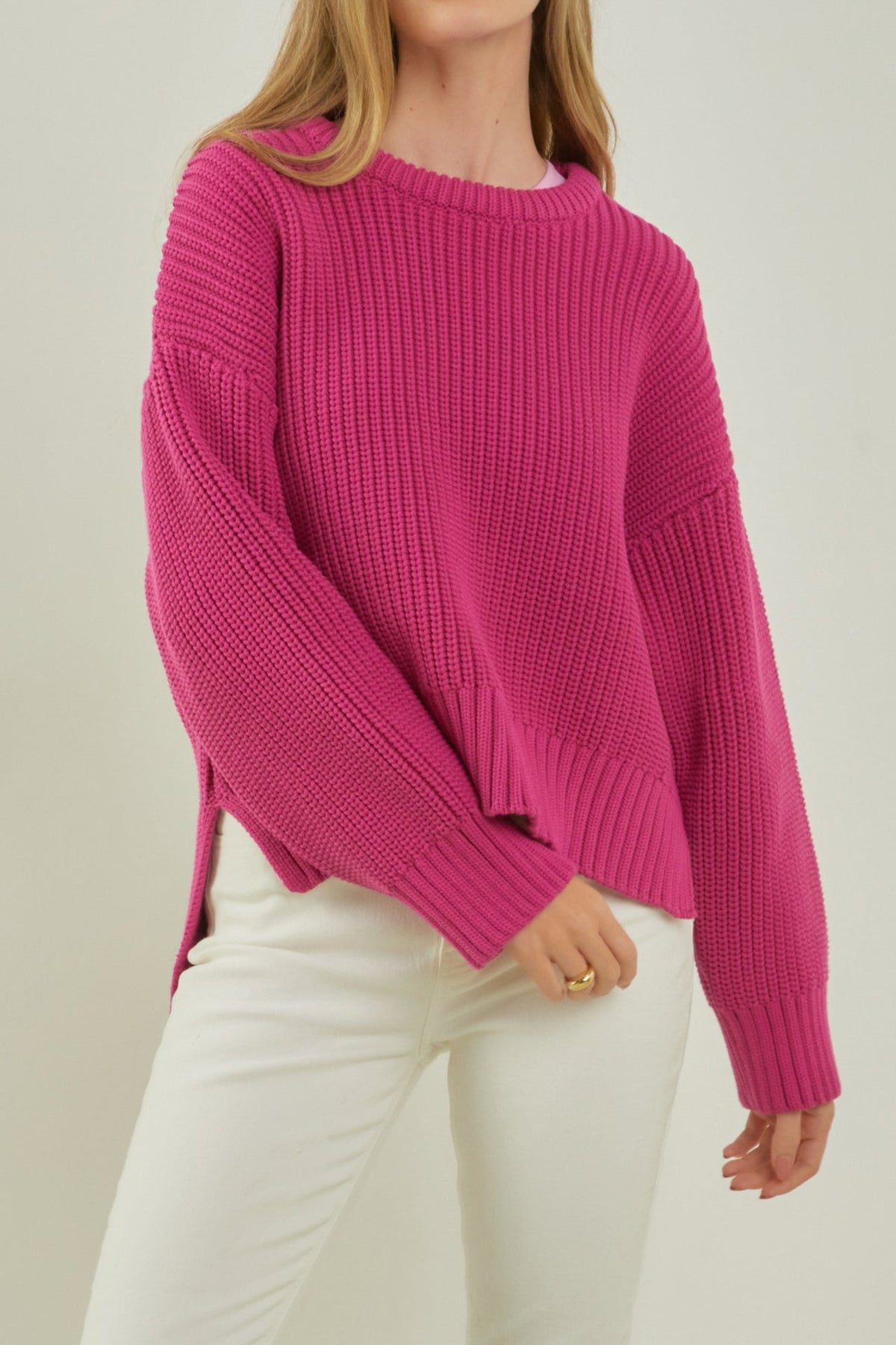 ENGLISH FACTORY - Oversize Ribbed Sweater - SWEATERS & KNITS available at Objectrare