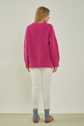 ENGLISH FACTORY - English Factory - Oversize Ribbed Sweater - SWEATERS & KNITS available at Objectrare