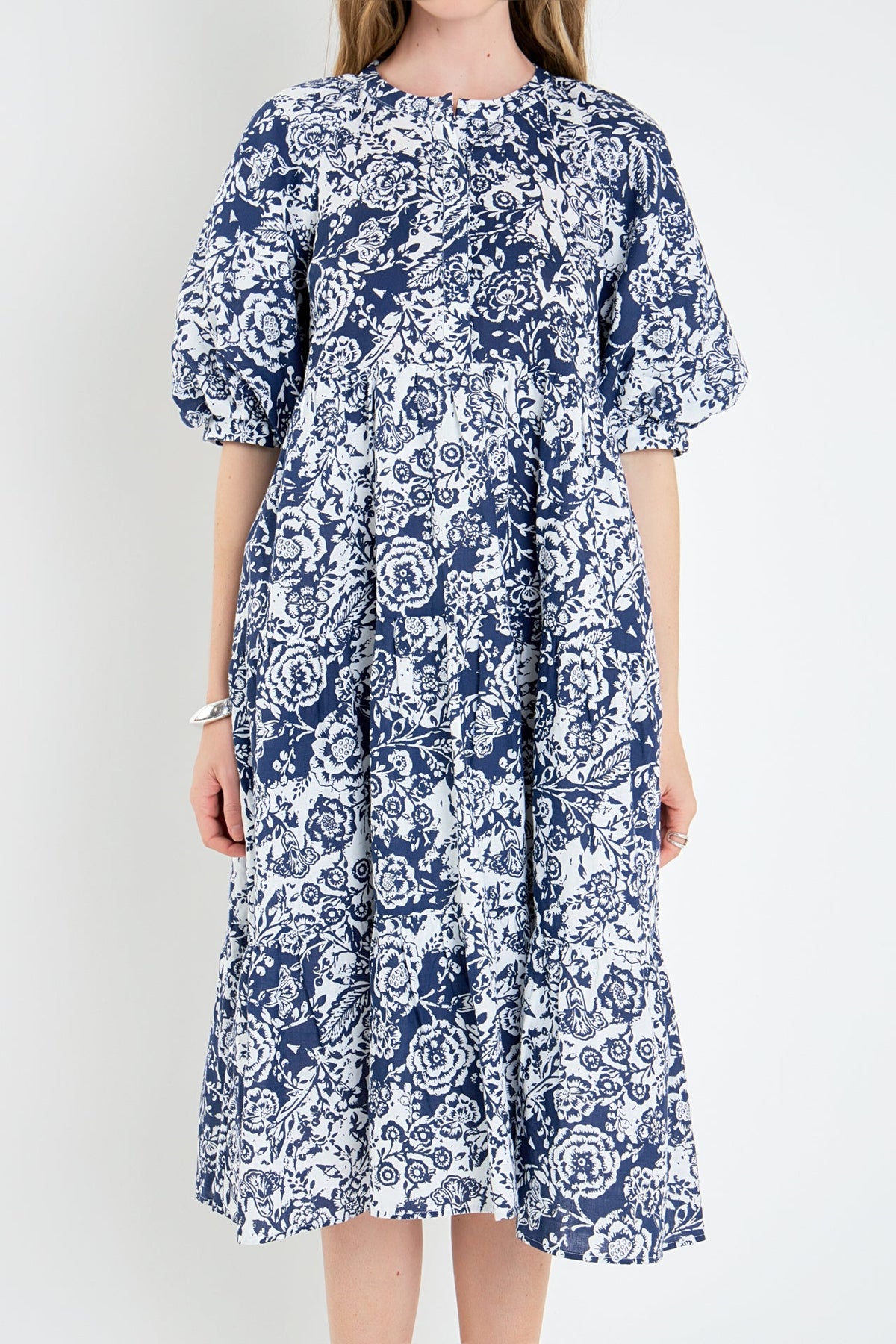 ENGLISH FACTORY - Floral Print Midi Dress - DRESSES available at Objectrare