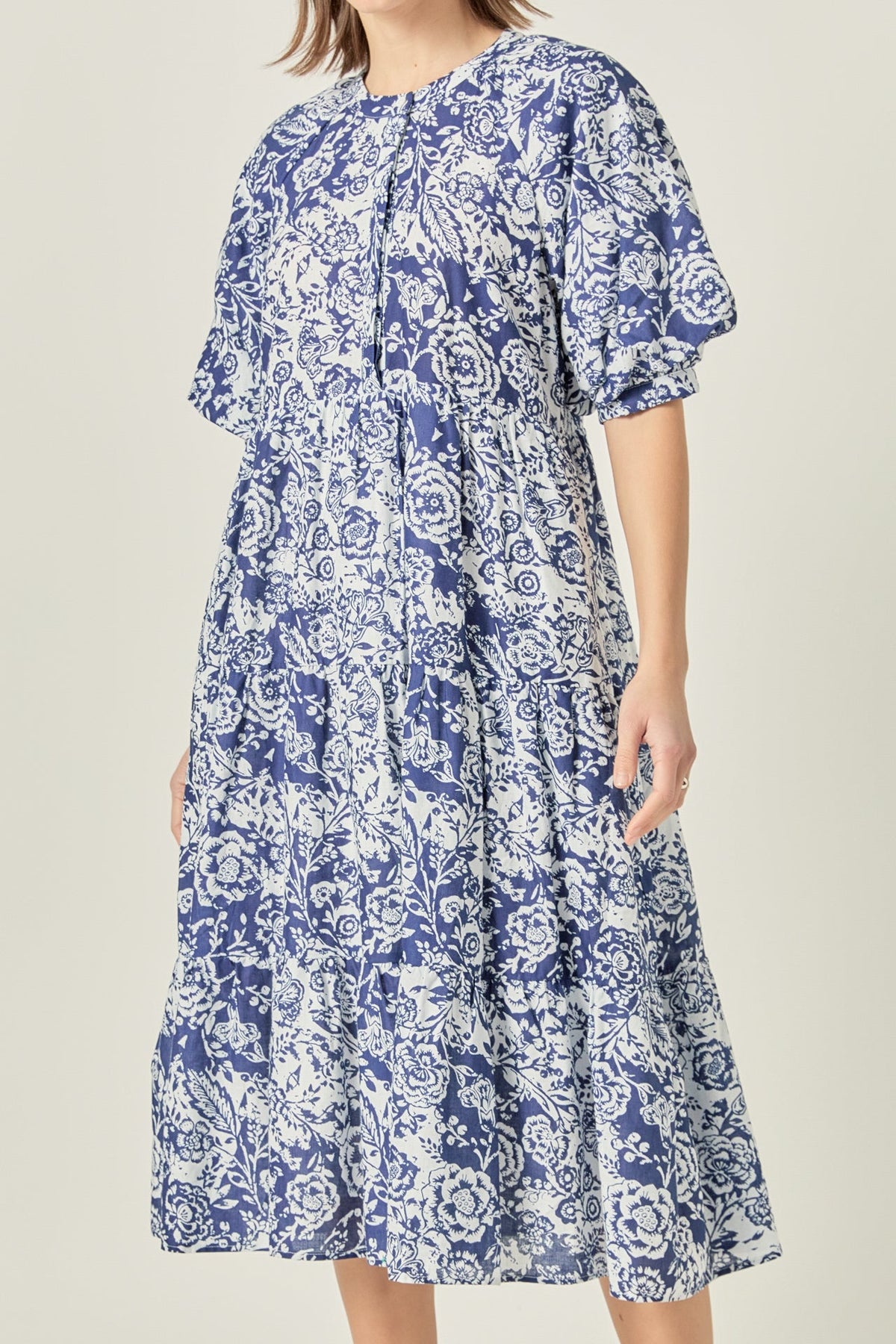 ENGLISH FACTORY - Floral Print Midi Dress - DRESSES available at Objectrare