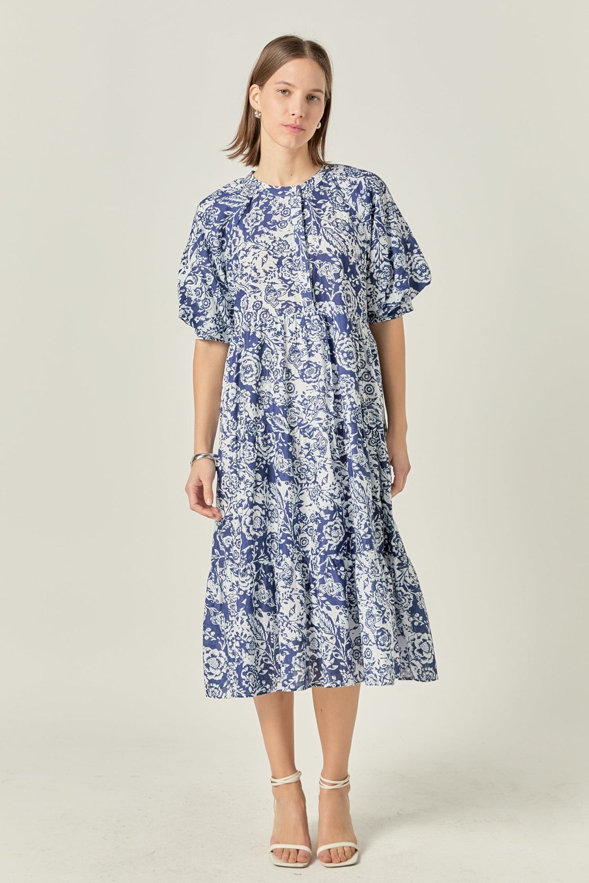 ENGLISH FACTORY - Floral Print Midi Dress - DRESSES available at Objectrare