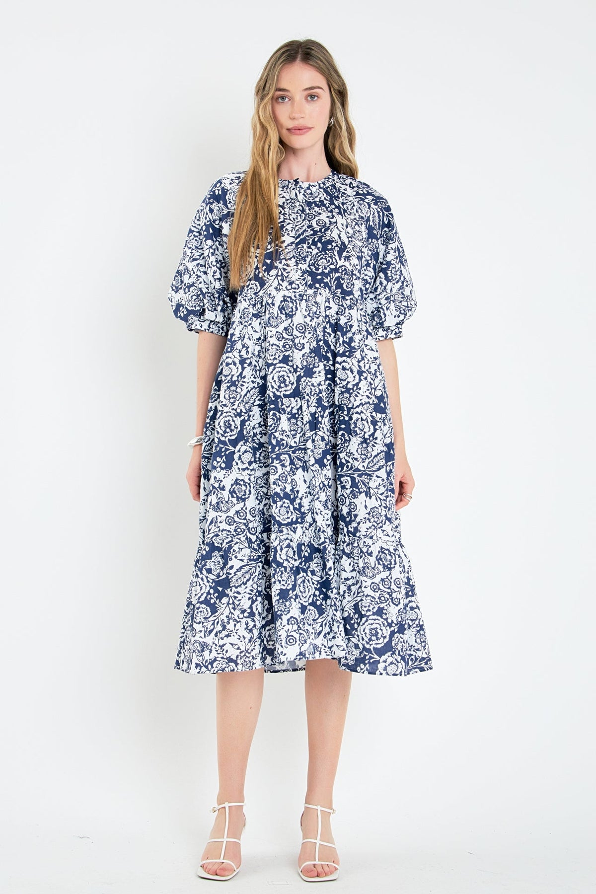 ENGLISH FACTORY - English Factory - Floral Print Midi Dress - DRESSES available at Objectrare