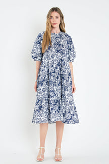 ENGLISH FACTORY - English Factory - Floral Print Midi Dress - DRESSES available at Objectrare