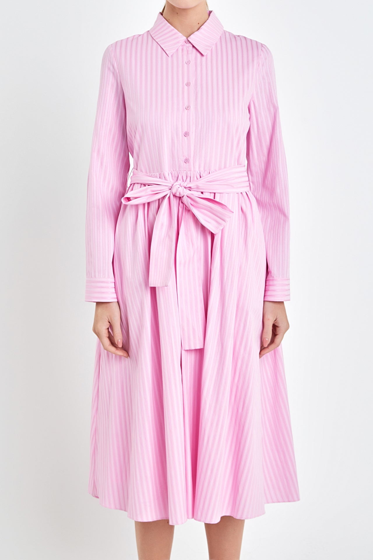 ENGLISH FACTORY - English Factory - Striped Shirt Maxi Dress - DRESSES available at Objectrare