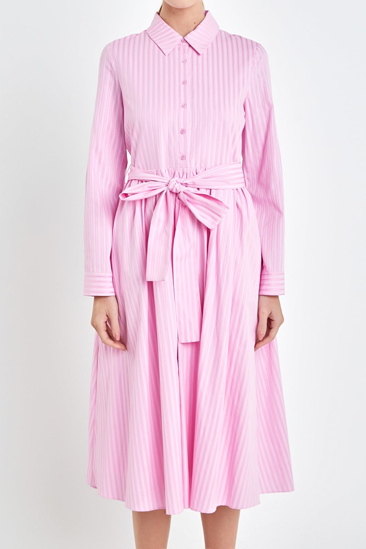 ENGLISH FACTORY - Striped Shirt Maxi Dress - DRESSES available at Objectrare