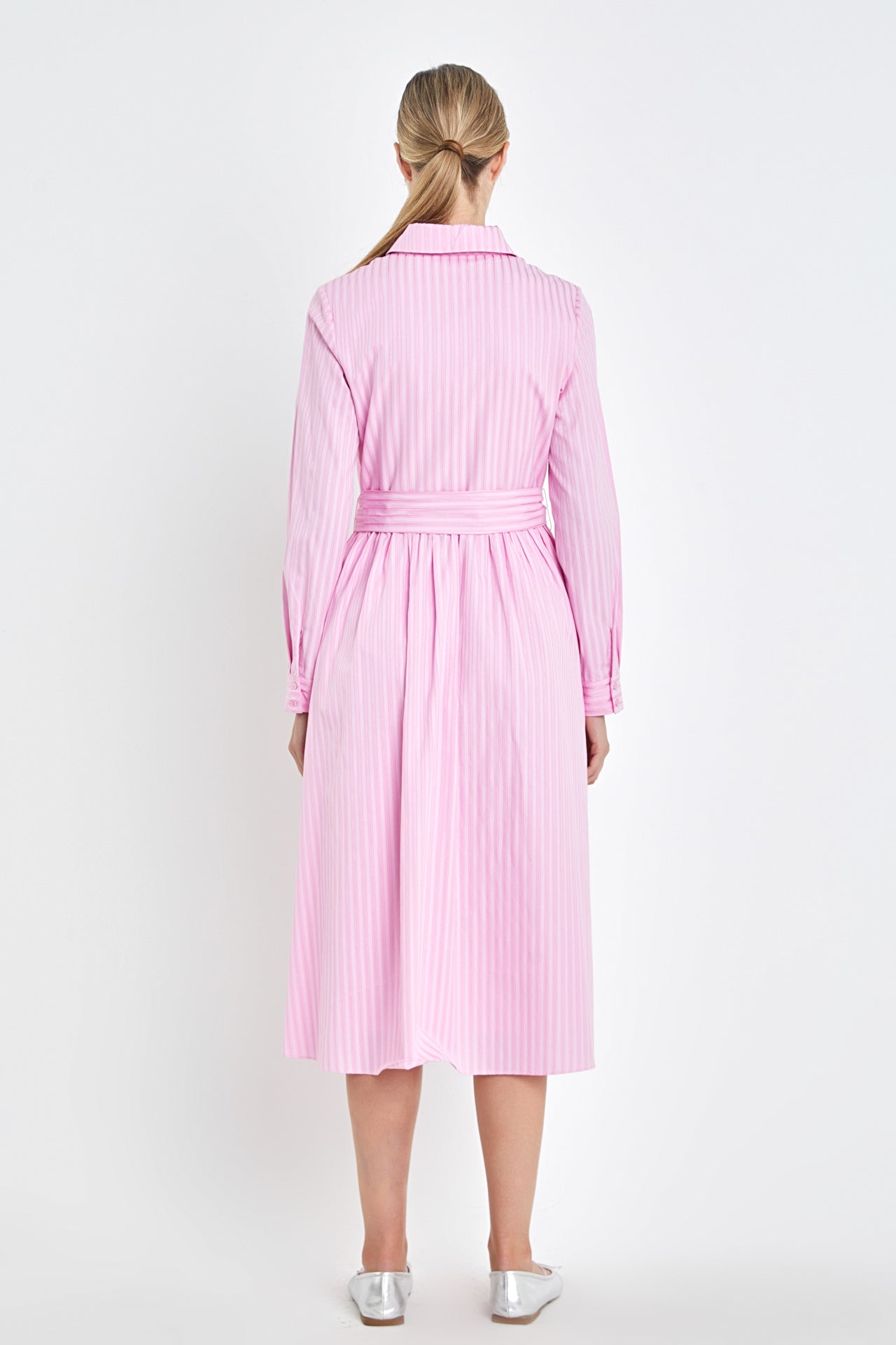 ENGLISH FACTORY - Striped Shirt Maxi Dress - DRESSES available at Objectrare