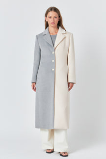 ENDLESS ROSE - Colorblock Maxi Coat - COATS available at Objectrare