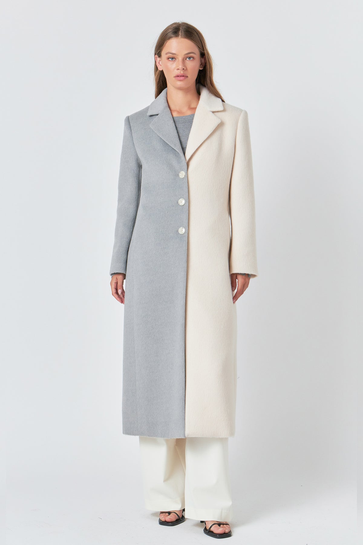 ENDLESS ROSE - Colorblock Maxi Coat - COATS available at Objectrare