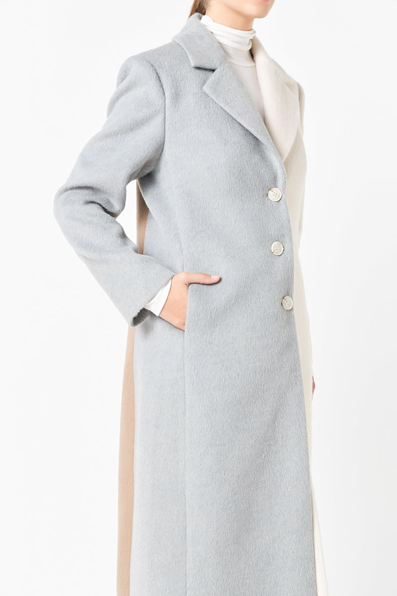 ENDLESS ROSE - Colorblock Maxi Coat - COATS available at Objectrare