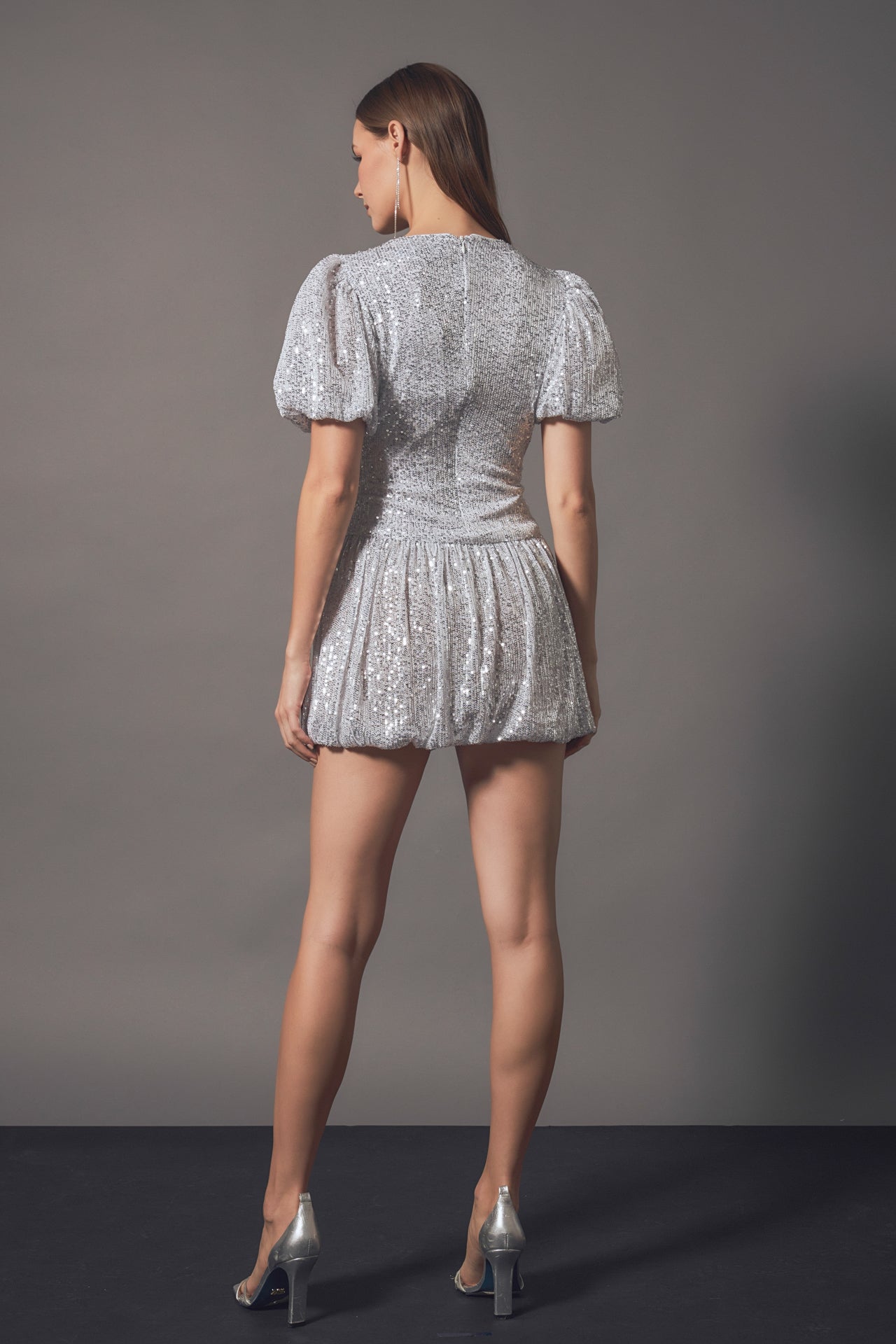 ENDLESS ROSE - Endless Rose - Sequin Bubble Skirt Mini Dress - DRESSES available at Objectrare