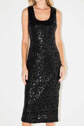 ENDLESS ROSE - Sequins Crochet Slip Dress - DRESSES available at Objectrare