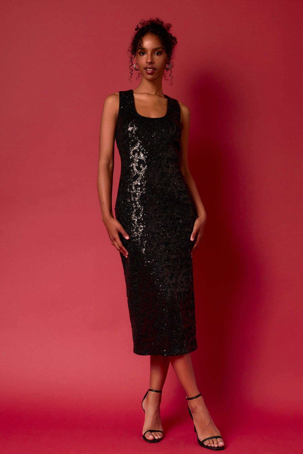 ENDLESS ROSE - Endless Rose - Sequins Crochet Slip Dress - DRESSES available at Objectrare