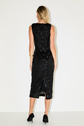 ENDLESS ROSE - Sequins Crochet Slip Dress - DRESSES available at Objectrare