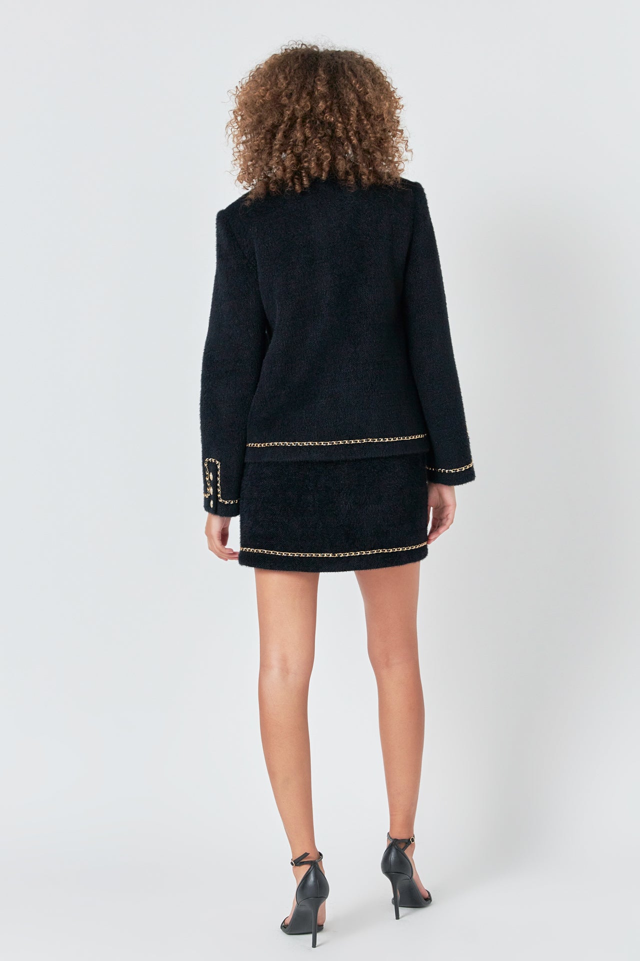 ENDLESS ROSE - Chain Trimmed Jacket - JACKETS available at Objectrare