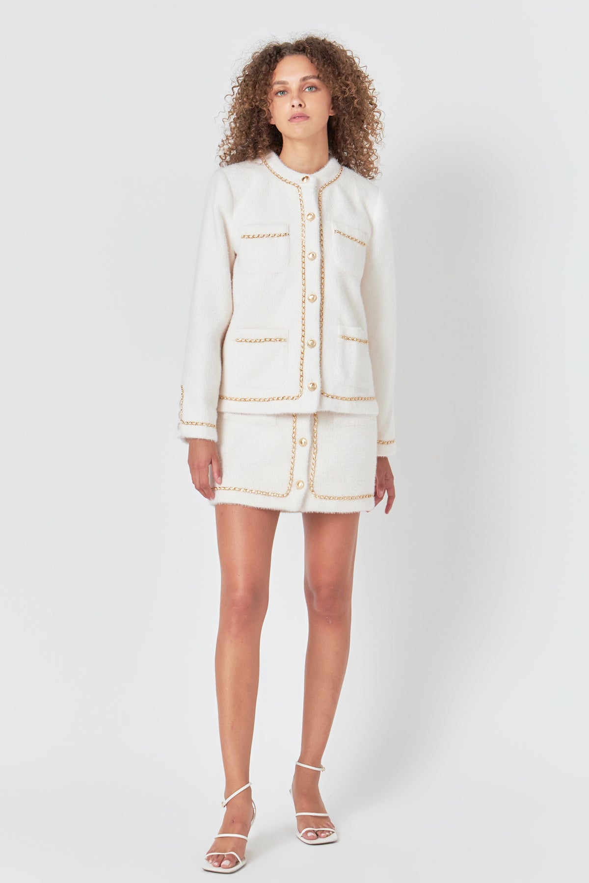 ENDLESS ROSE - Chain Trimmed Jacket - JACKETS available at Objectrare