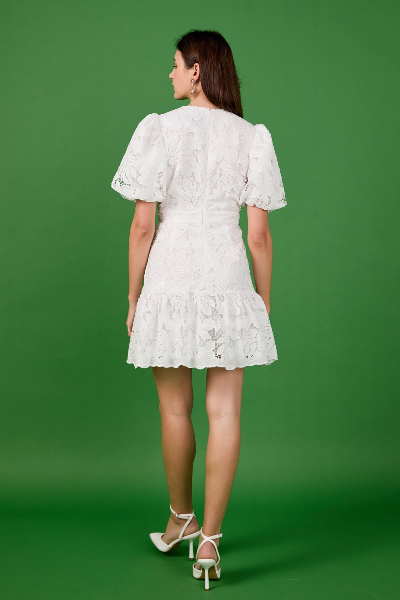 ENDLESS ROSE - Sequins Lace Mini Dress - DRESSES available at Objectrare