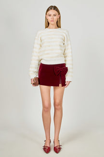 ENDLESS ROSE - Lurex Striped Sweater - SWEATERS & KNITS available at Objectrare