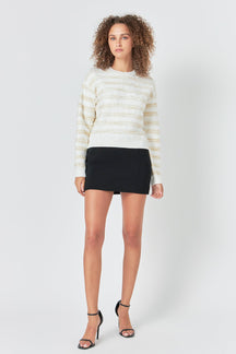 ENDLESS ROSE - Endless Rose - Lurex Striped Sweater - SWEATERS & KNITS available at Objectrare